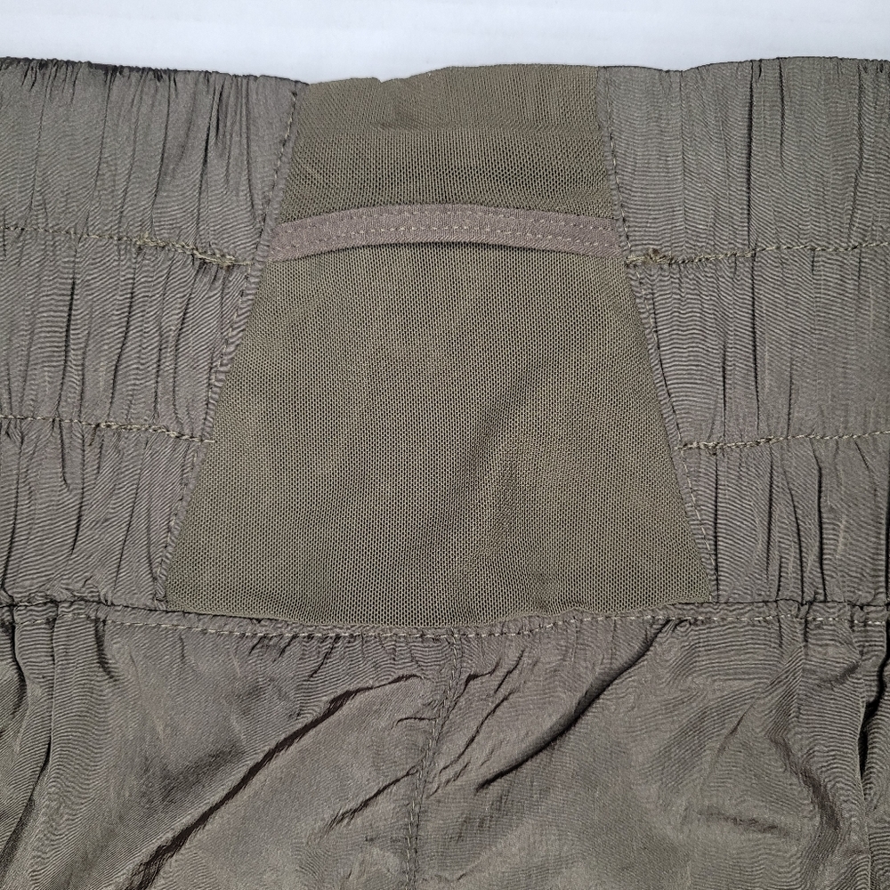 Free People Movement The Way Home Shorts Embroidered Medium Green Gym Exercise - Picture 8 of 9